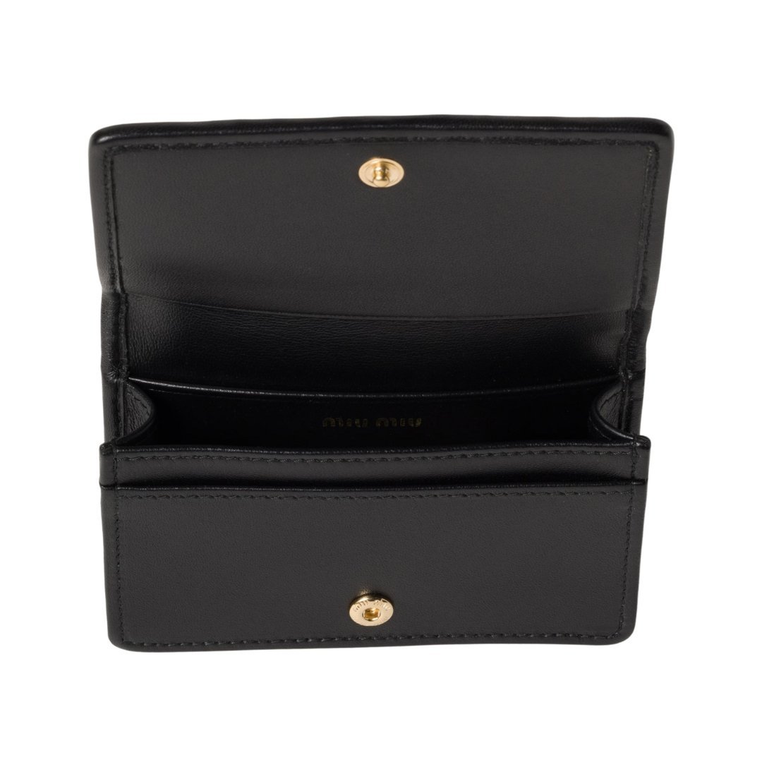 Matelassé-Nappa-Leder-Kartenetui 6.5cm – Bild 2