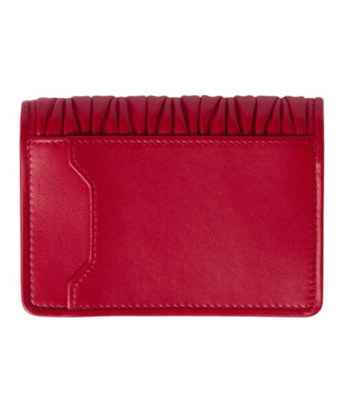 Alternative view of Nappa-Leder-Kartenetui Rot  8cm