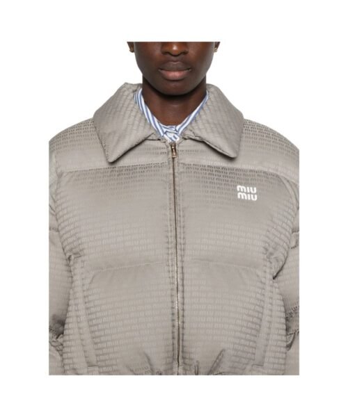 Alternative view of Jacquard Daunenjacke Beige