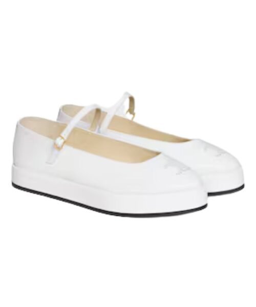 Alternative view of Clara Wedge Mary-Jane Ballerina aus Patentkalbsleder