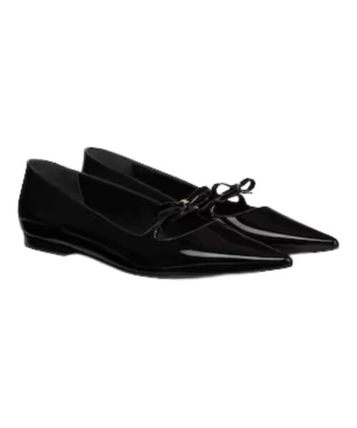 Alternative view of Suzy Pointy Toe Ballerina aus Patentkalbsleder