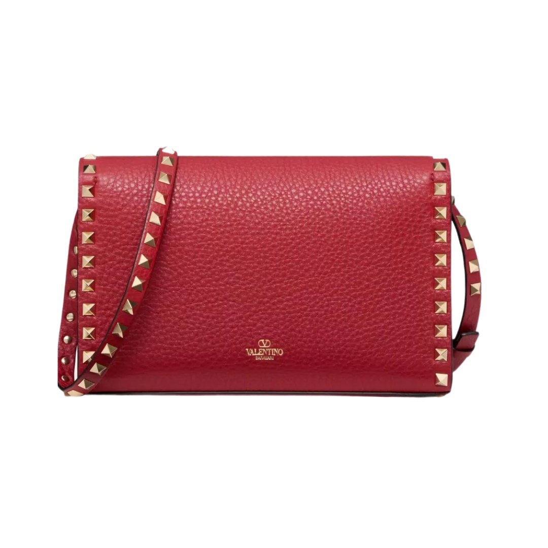 Kalbsleder Crossbody Rosso Valentino 22.5cm – Bild 2