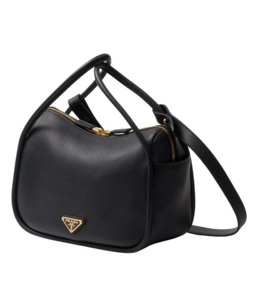 Alternative view of Darling Lederhandtasche in Schwarz 18cm