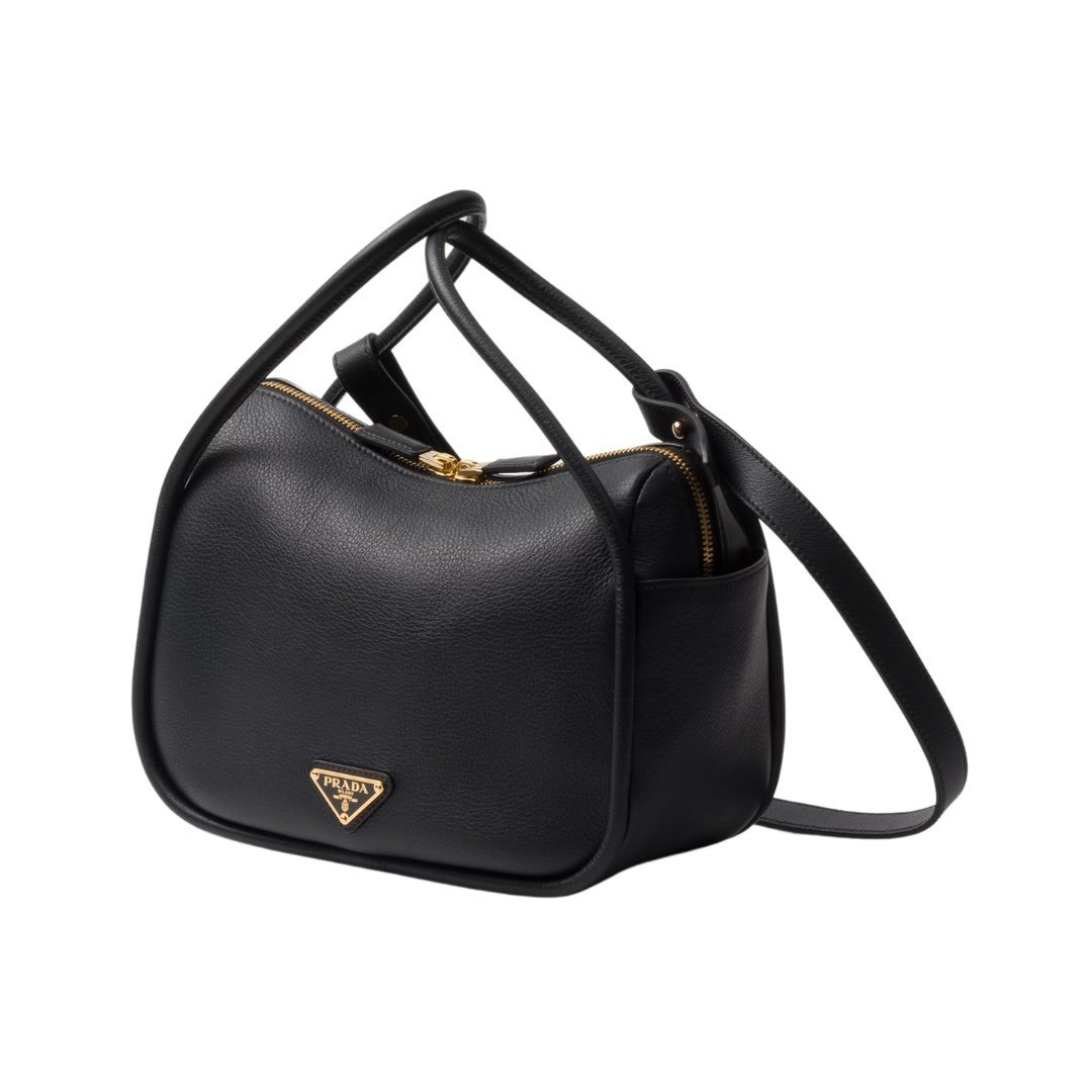 Darling Lederhandtasche in Schwarz 18cm – Bild 2