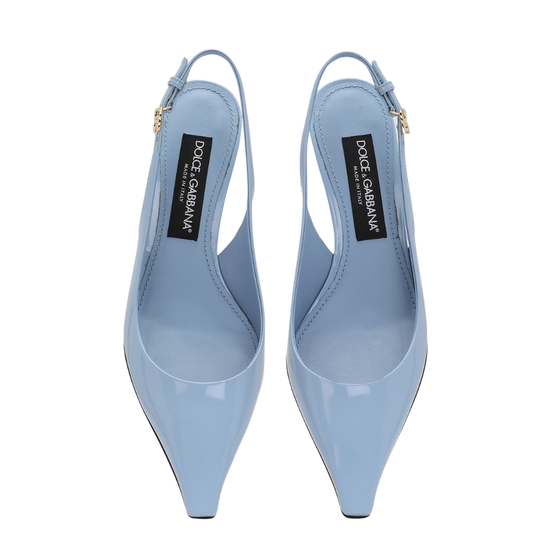 Poliertes Kalbsleder Slingbacks 6cm – Bild 3