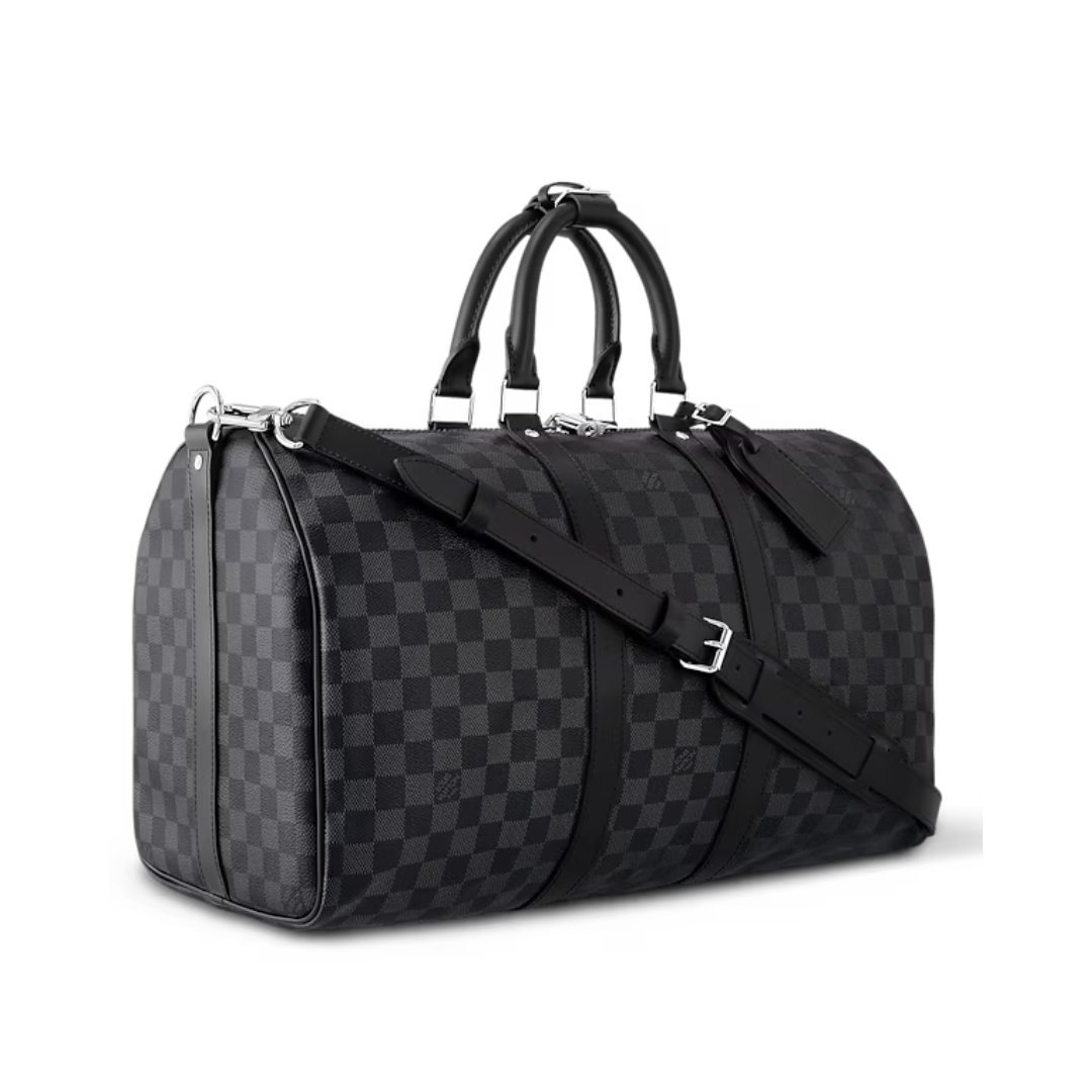 Keepall Damier Graphite Canvas Schultergurt 45cm – Bild 2