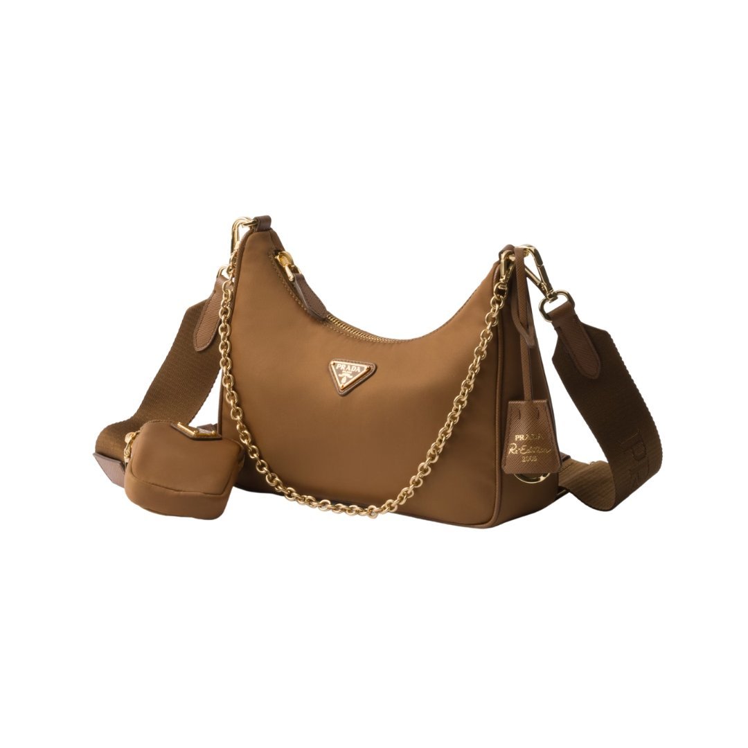 Re-Nylon-Tasche in Brandy 18cm – Bild 2