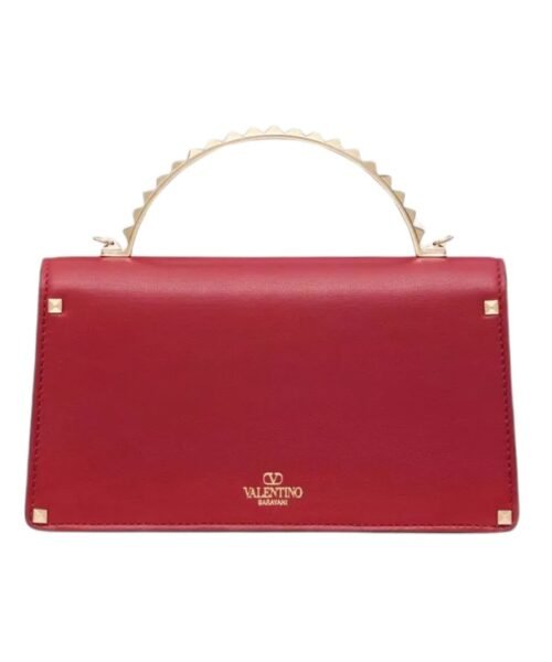 Alternative view of Mini Rockstud Kalbsleder Rosso Valentino 19cm