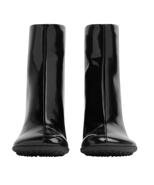 Alternative view of Schwarze Leder-Stiefeletten 7.5