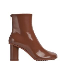 Leder-Stiefeletten in Braunzucker 7.5cm