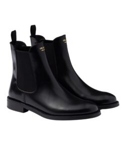 Stiefeletten aus geb?rstetem Leder