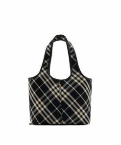 Check Tote Schwarz/Wei? 41 cm