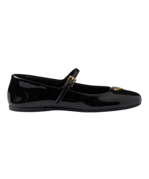 Alternative view of Lackleder-Ballerinas Schwarz