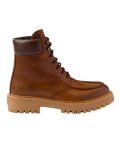 Alternative view of Schn?rstiefeletten aus Leder Cognac