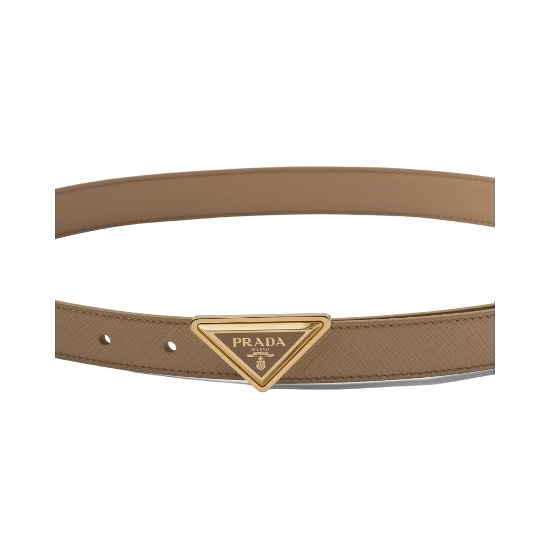 Saffiano-Leder Sandbeige 2cm – Bild 2