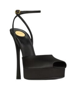 Alternative view of la scandale platform sandals in satin crepe 11cm