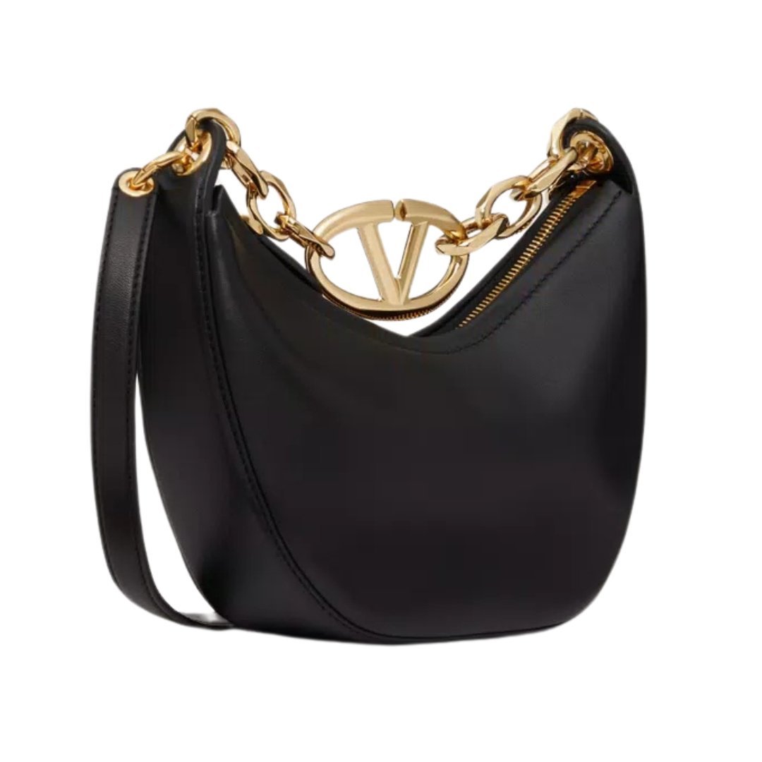 VLOGO moon mini hobo schwarz 20cm – Bild 2