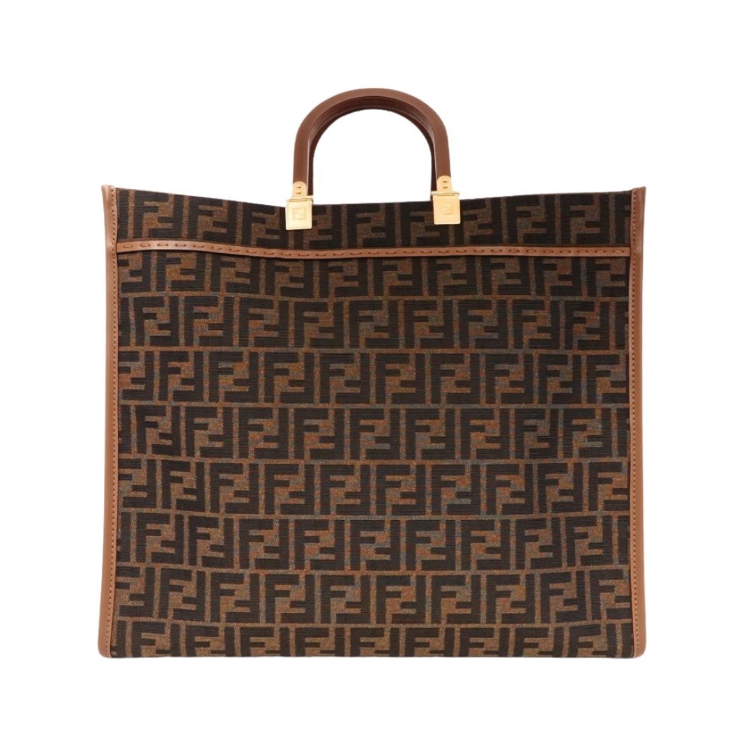 FF braune Stoff Shopping Tasche 35cm – Bild 2