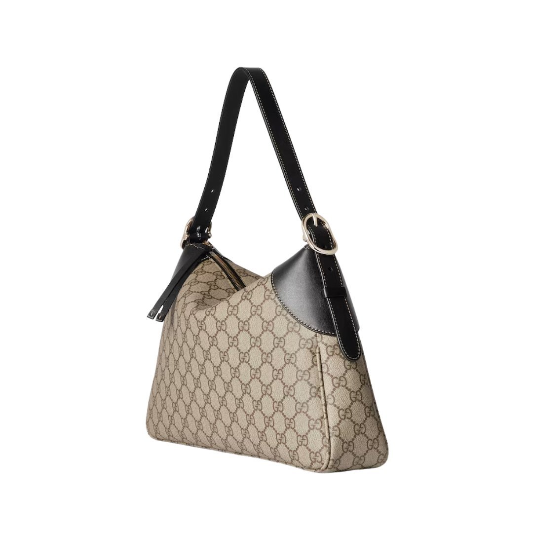 Dunkelbraun GG Emblem Schultertasche 37cm – Bild 2