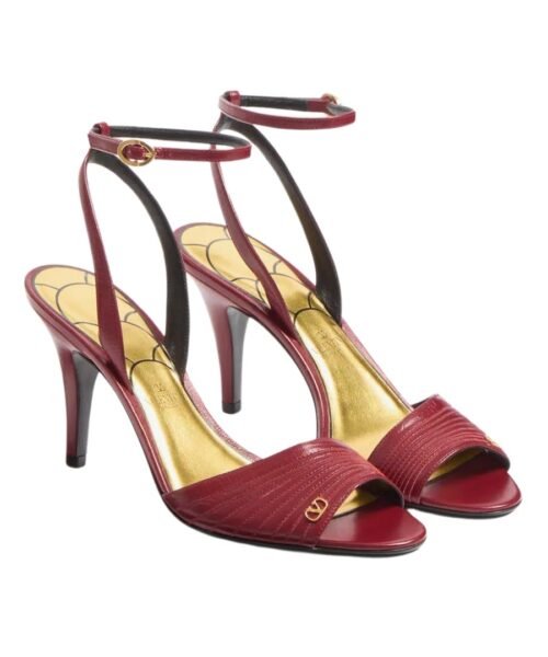 Alternative view of Sandale aus Kidskin in klassischem Rot 85cm