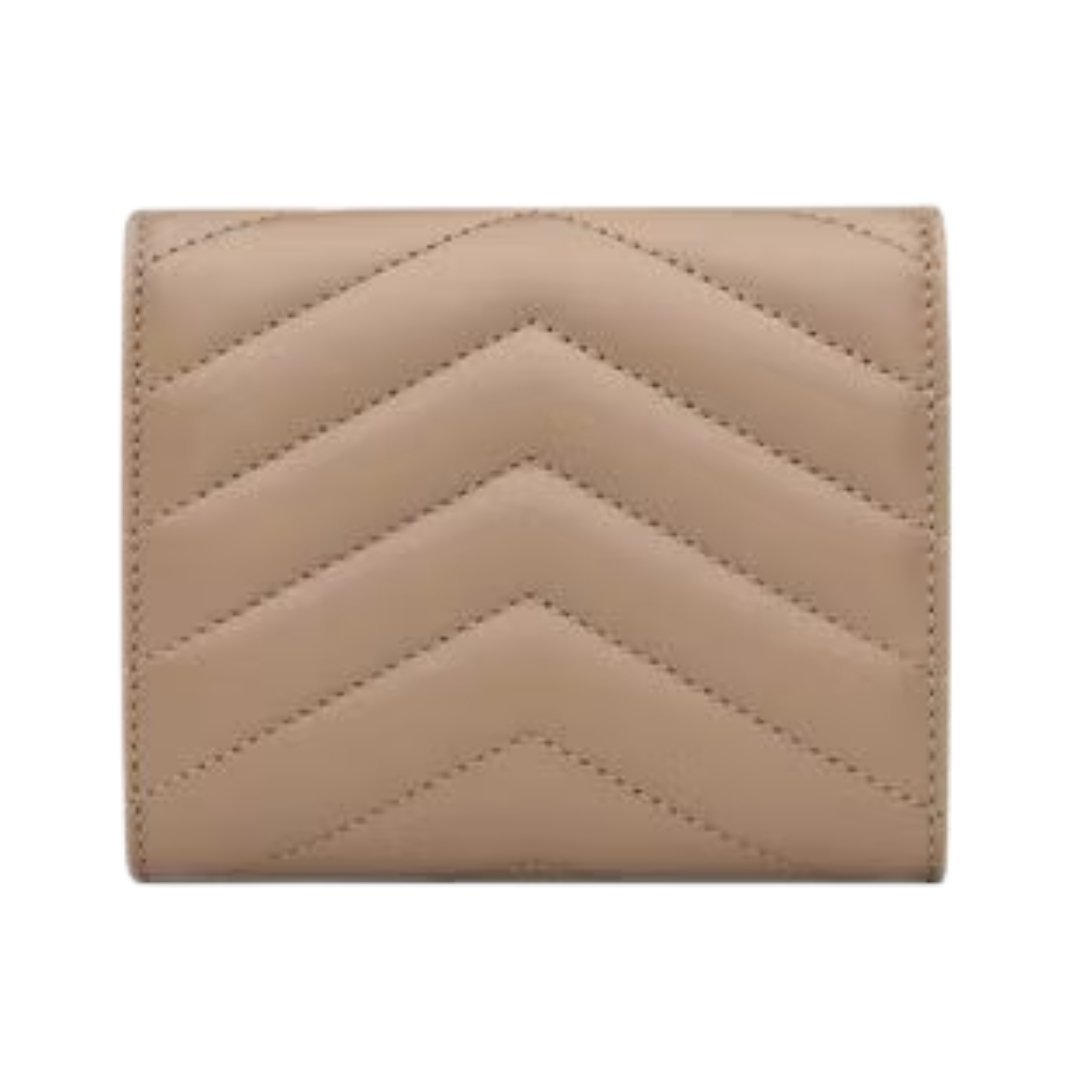 Cassandre Matelassé Multi-Fold-Geldbörse aus Lammleder 10.5cm – Bild 2