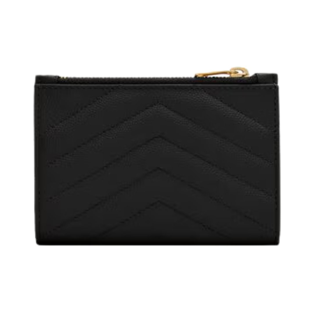 Cassandre Matelassé Fragments Bifold-Geldbörse aus Grain de Poudre-Leder 13cm – Bild 2