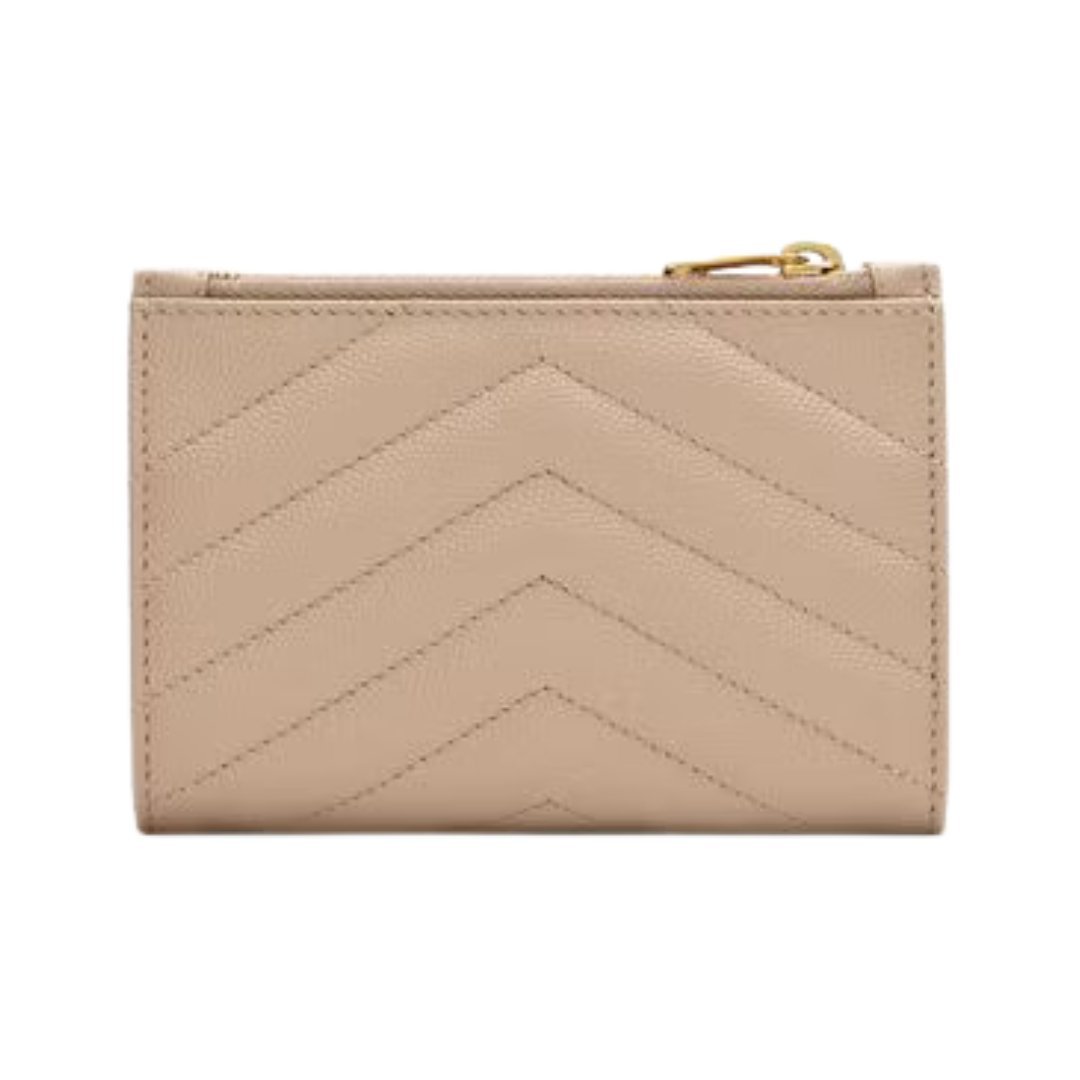Cassandre Matelassé Fragments Bifold-Geldbörse aus Grain de Poudre-Leder 13cm – Bild 2