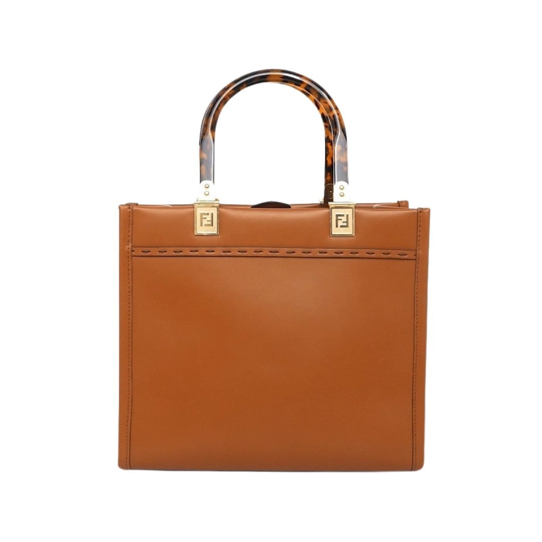 Braune Kalbsledertasche 22cm – Bild 2