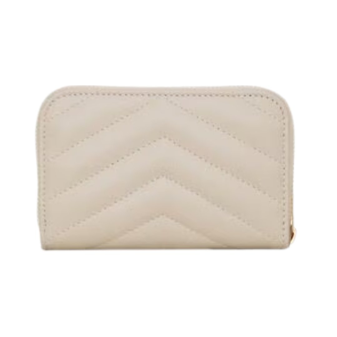 Cassandre matelassierte Münz- und Kartenbrieftasche aus Lammleder 11cm – Bild 2