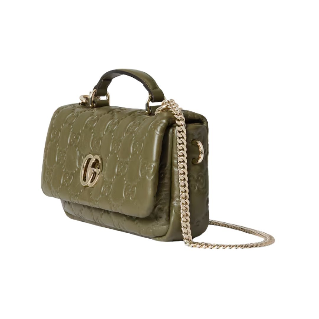 Grüne gepolsterte Milano Mini-Tote-Tasche 21.1cm – Bild 2