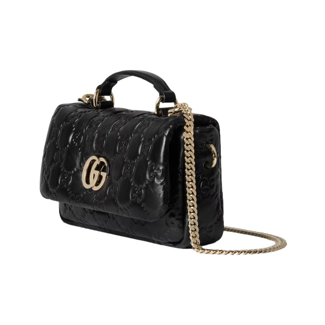 Schwarze gepolsterte Milano Mini-Tote-Tasche 21.1cm – Bild 2