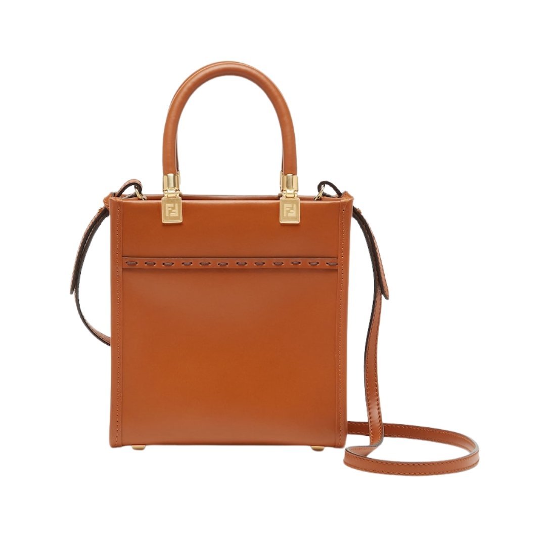 Mini braune Ledertasche 17.5cm – Bild 2