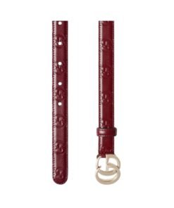 Alternative view of Schmaler G?rtel mit hellgoldenen Beschl?gen  2cm