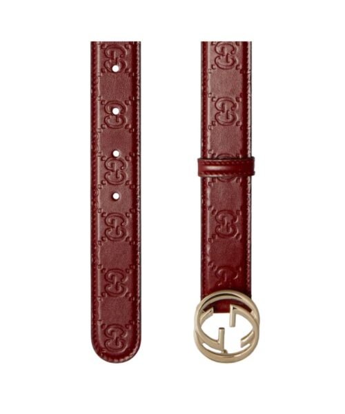 Alternative view of Leder mit GG-Ornament in Rot 3cm