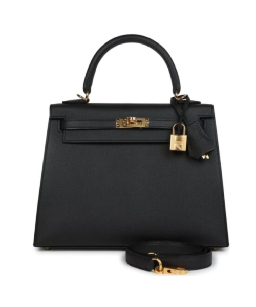Kelly Black/Epsom Gold 25
