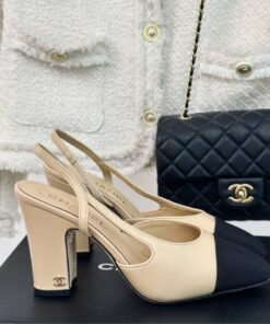 Alternative view of Ziegenleder & Grosgrain Beige & Schwarz