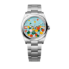 Oyster Perpetual Silbern/Blau 36 mm