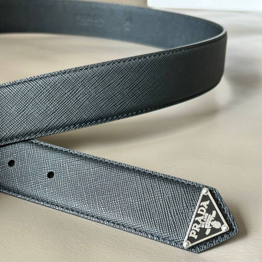 Gürtel Schwarz 2,5 cm – Bild 2
