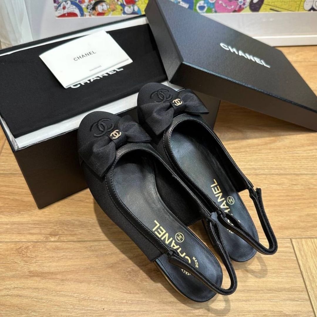 Ballerinas mit Schleife Schwarz – Bild 5