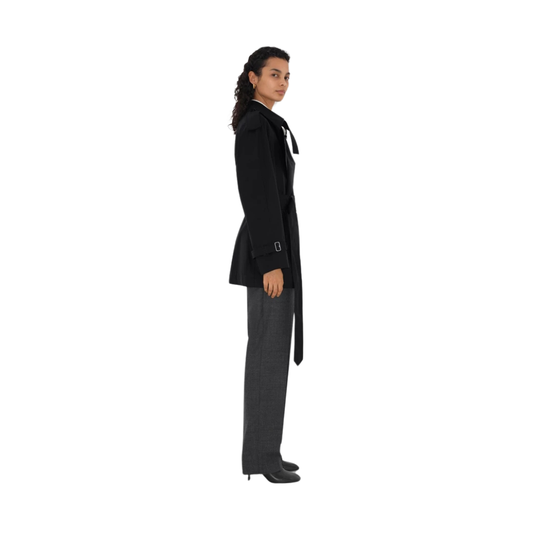 Trenchjacke Schwarz – Bild 3