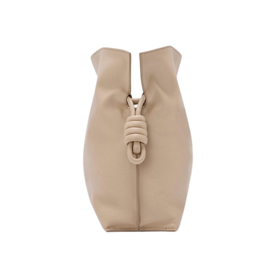 Clutch aus Nappa-Kalbsleder Sand 24.5cm – Bild 3