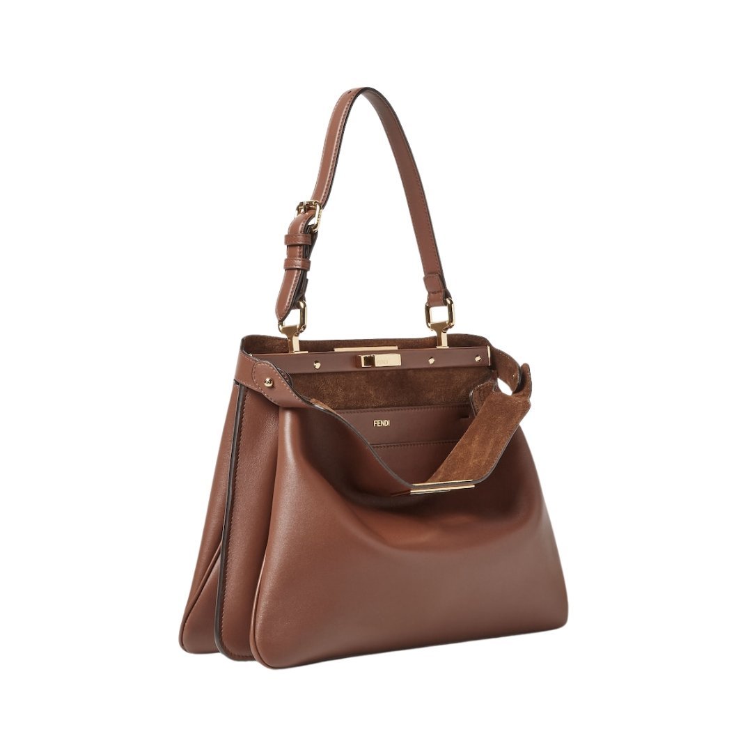 Braune Ledertasche 25.5cm – Bild 3