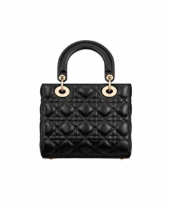 Alternative view of Zwart lamsleer met Cannage-motief 20cm