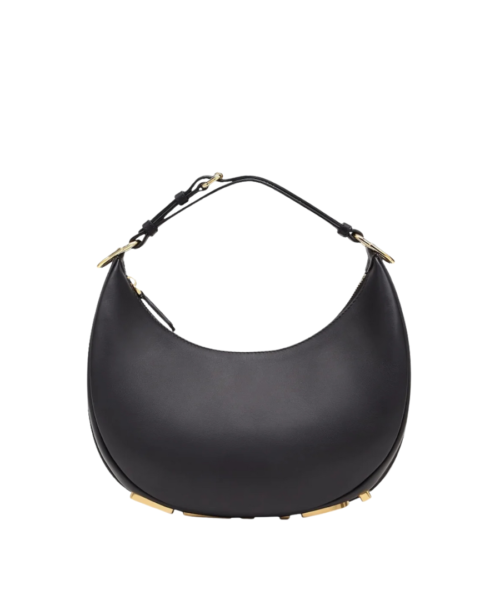 Schwarze Ledertasche  24.5cm