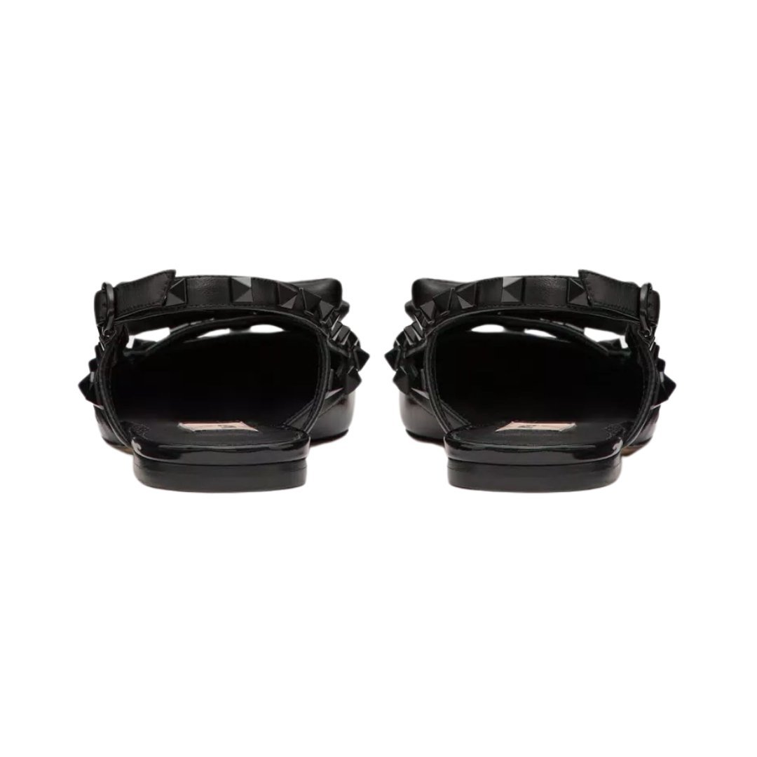 Rockstud Schleifen Ballerina Schwarz – Bild 3