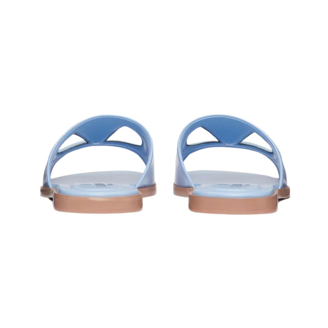 Vlogo Cut-Out Kalbsleder Azur/Antikes Messing – Bild 3