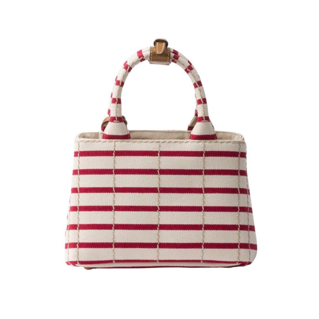 Striped Cotton Canvas Gelb/Rot 15 cm – Bild 3