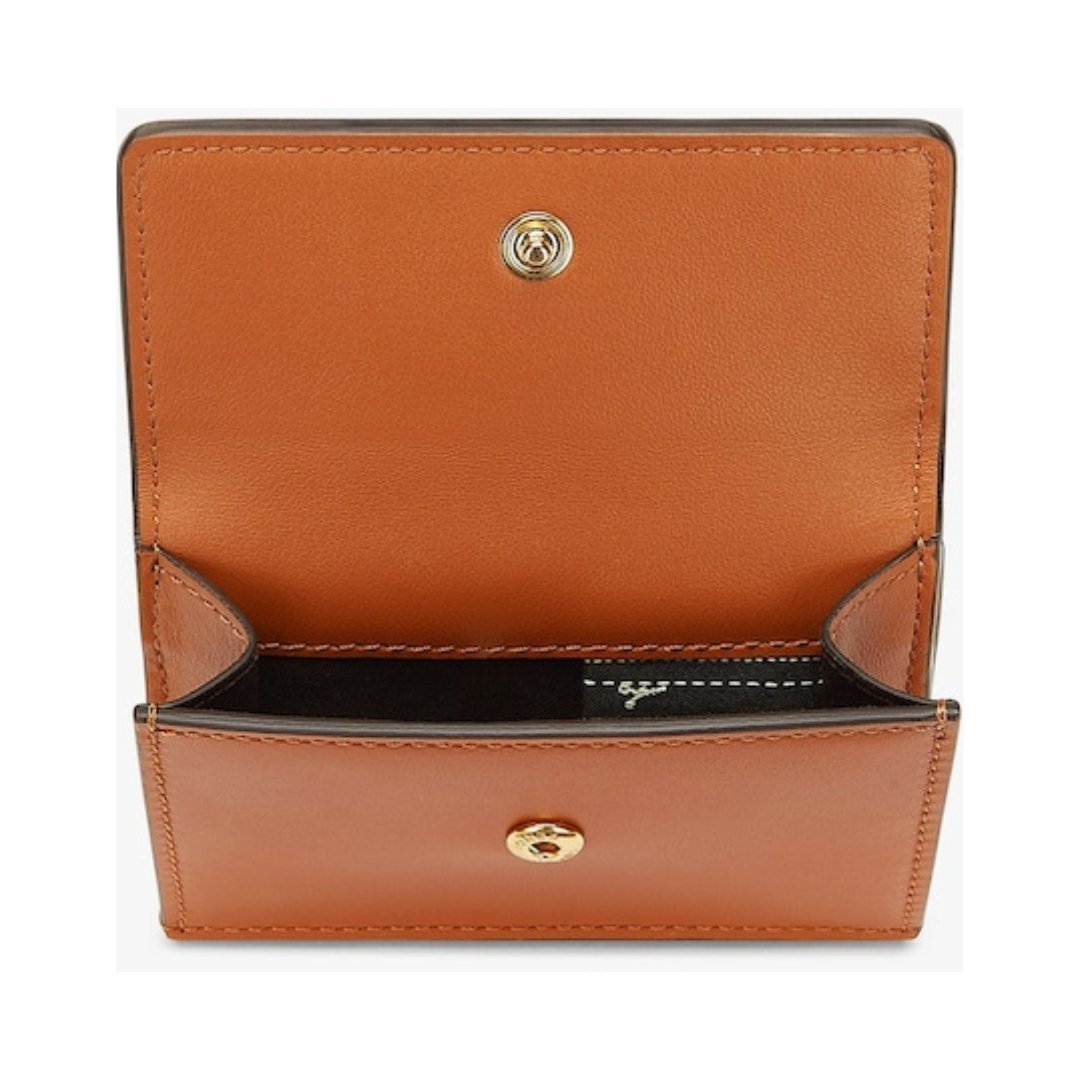 Brieftasche aus braunem Leder 7.5cm – Bild 3