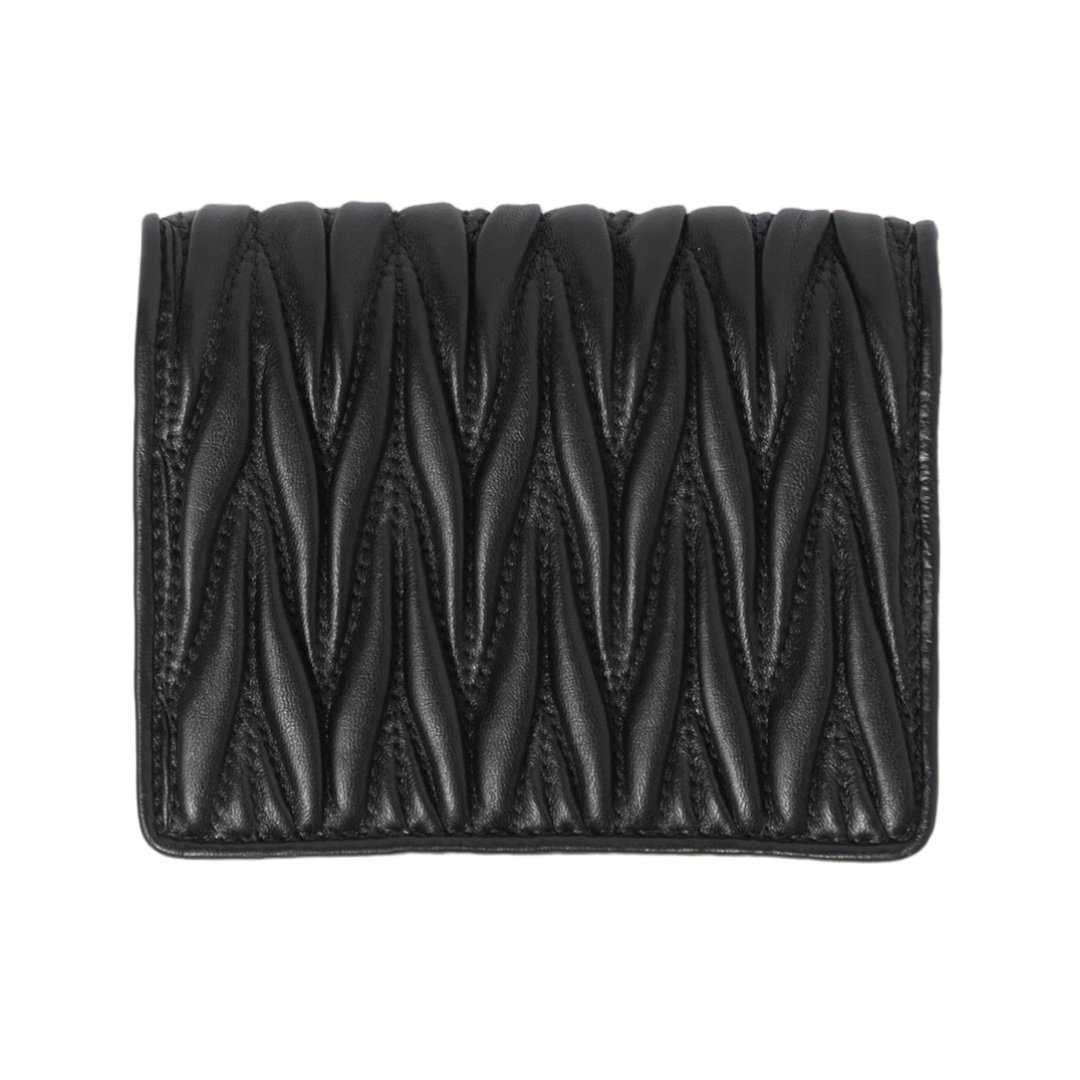 Matelassé-Nappa-Leder Schwarz 7.8cm – Bild 3