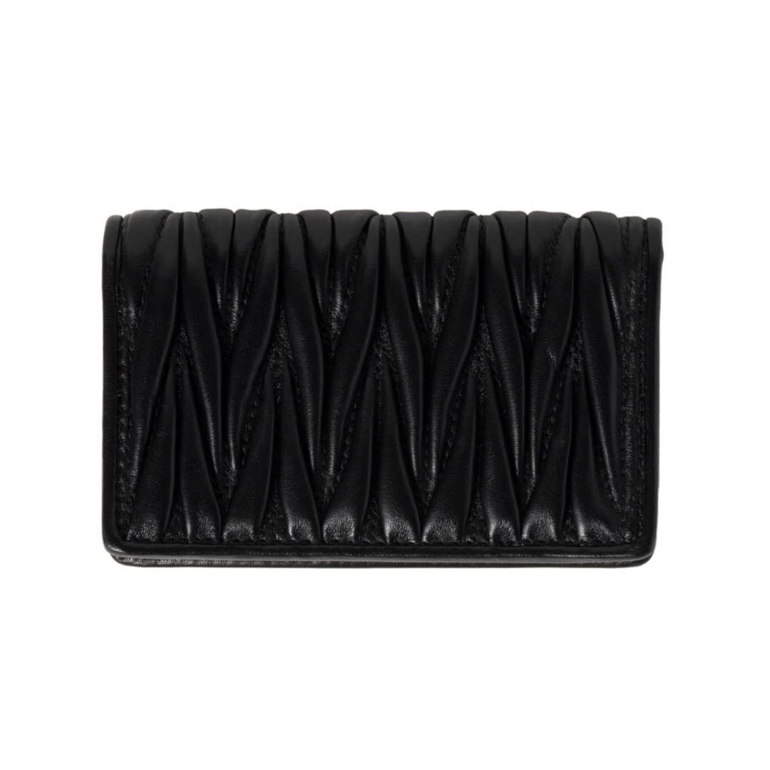 Matelassé-Nappa-Leder-Kartenetui 6.5cm – Bild 3